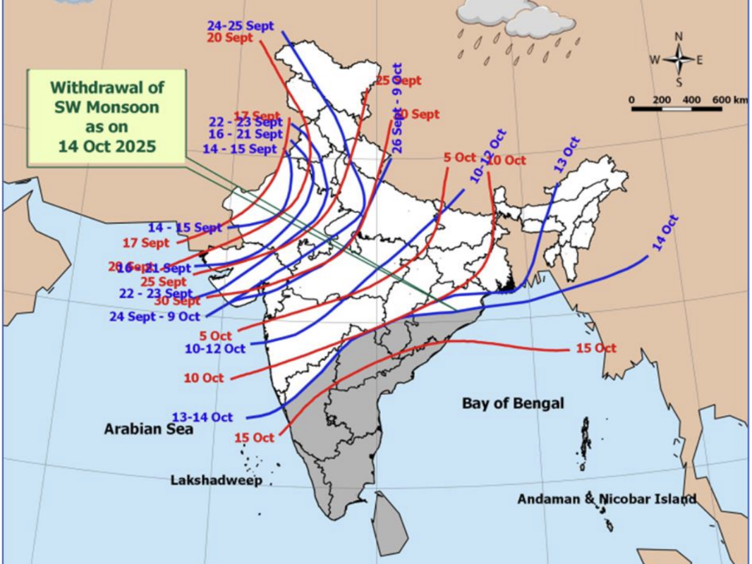 Weekly South-West Monsoon Report – 14th Oct 2025